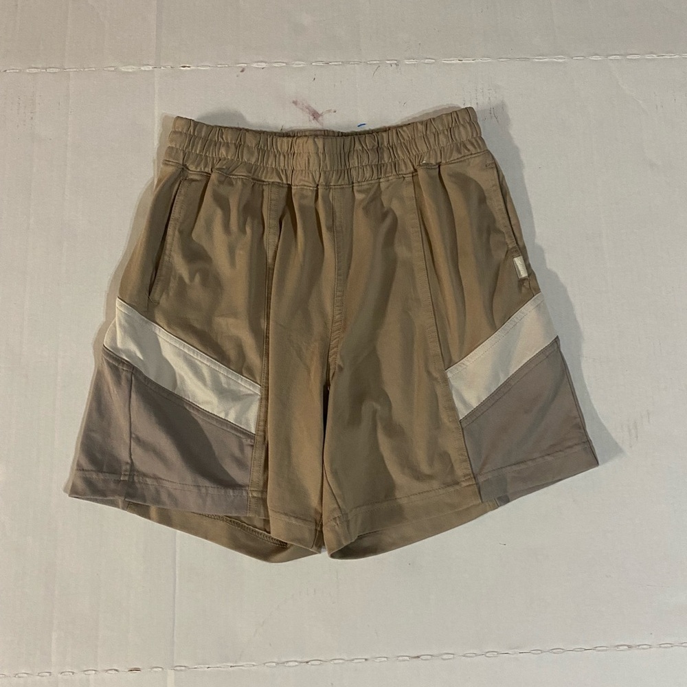 Abercrombie Kids Sporty Tan and Cream Shorts
